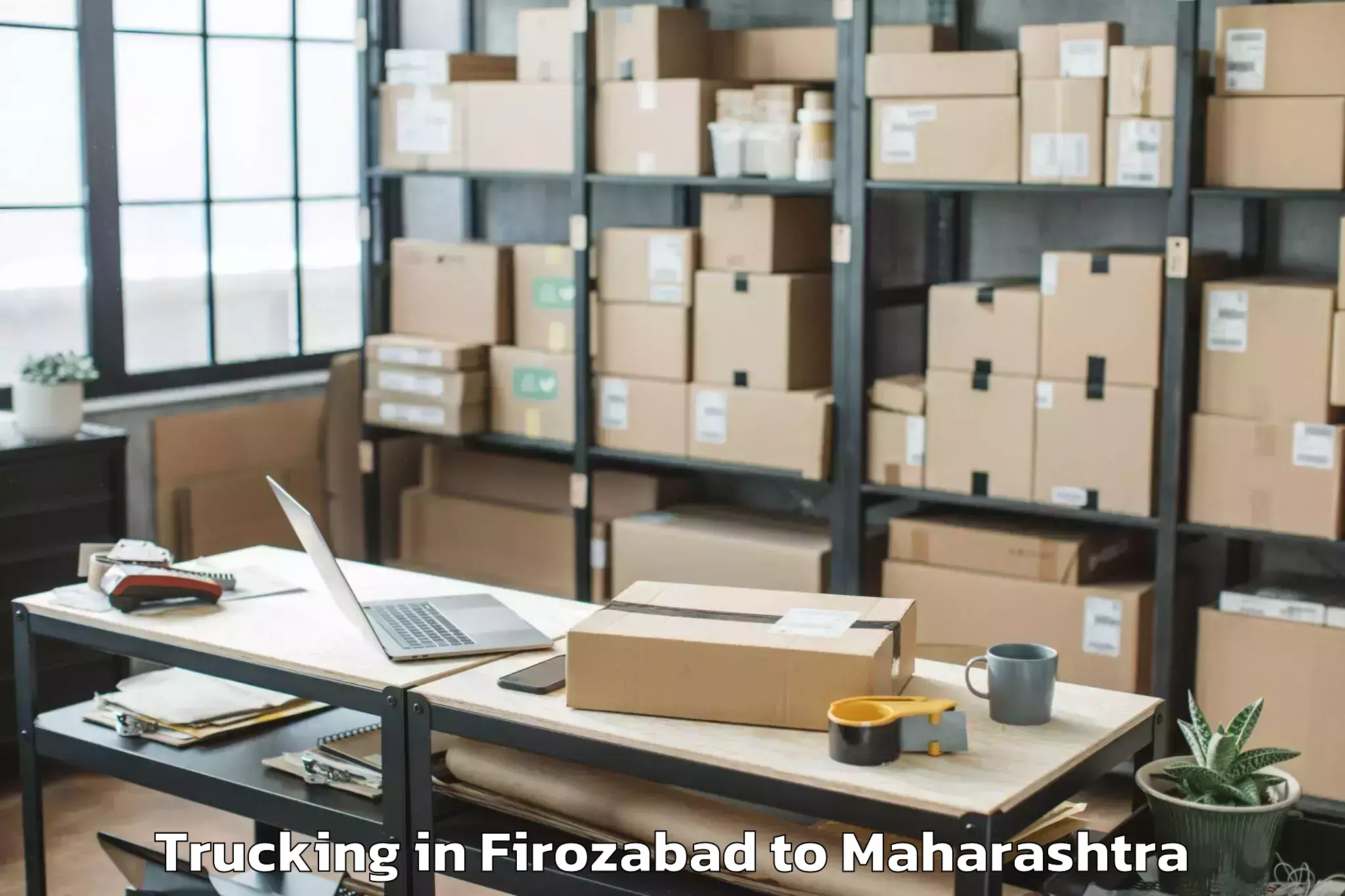 Book Firozabad to Tuljapur Trucking